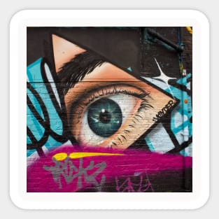 Graffiti Neck Gator All Seeing Eye Urban Art Sticker